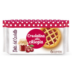 Merendine Val D'enza - Crostatine alla Ciliegia - 6 Pz - 240 gr