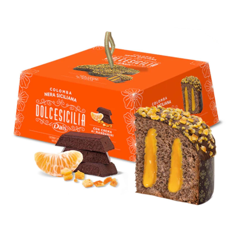 Colomba di Pasqua - Dais - Nera Siciliana - Crema al Mandarino - 800 g