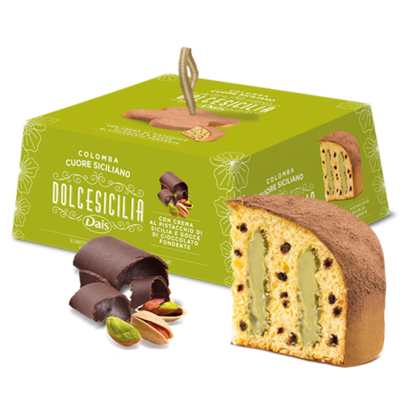 Colomba di Pasqua - Dais - Cuore Siciliano - Con Crema al Pistacchio - 750 g