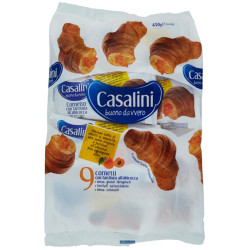 Merendine Casalini - Cornetti all' Albicocca - 9 Pz - 450 gr