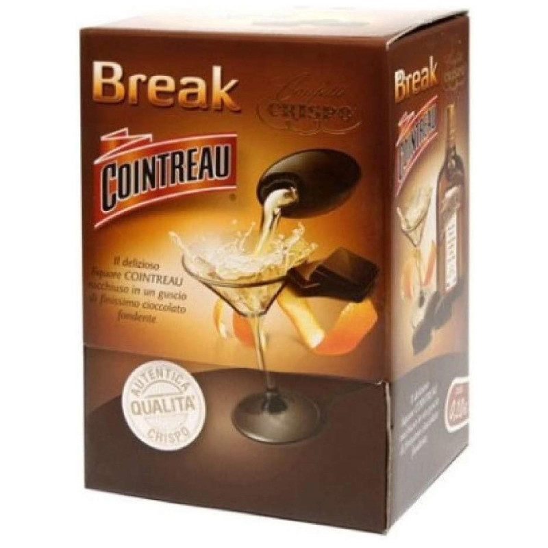 Cioccolatini Break - Crispo - Cioccolato Fondente con Liquore Cointreau - Box da 1 kg