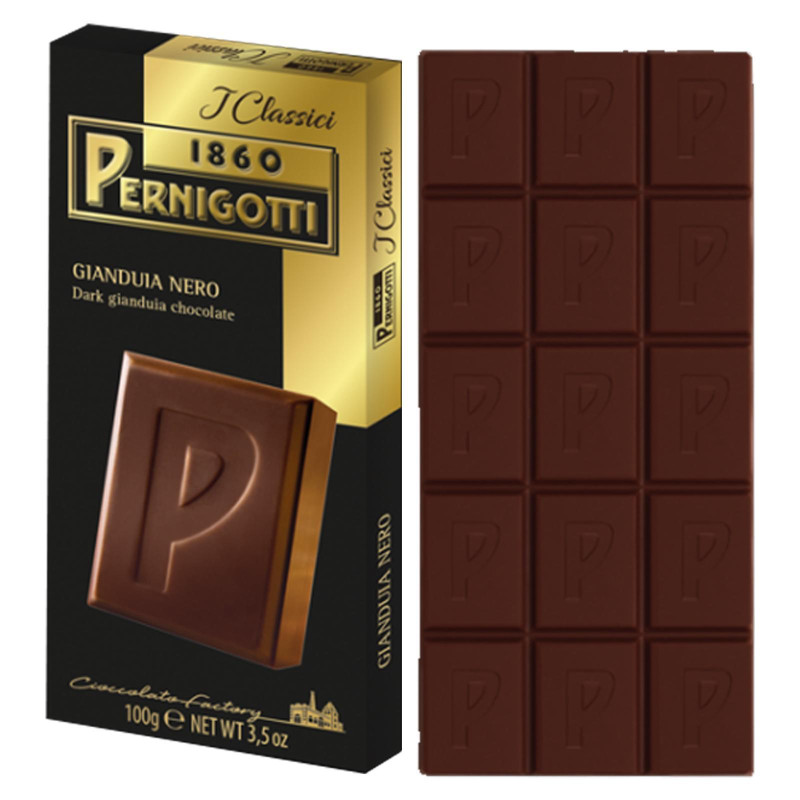 Tavoletta Cioccolato Gianduia Nero - Pernigotti - Gianduia Fondente - 100 gr