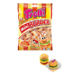 Caramelle Gommose -Trolli - Busta da 100g - Mini Burger Gommosi