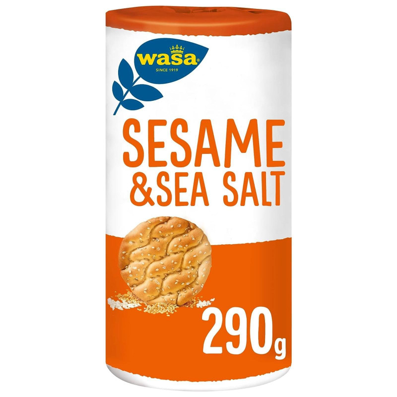 Crackers Wasa - Rounda Sesamo e Sale Marino - 290 g