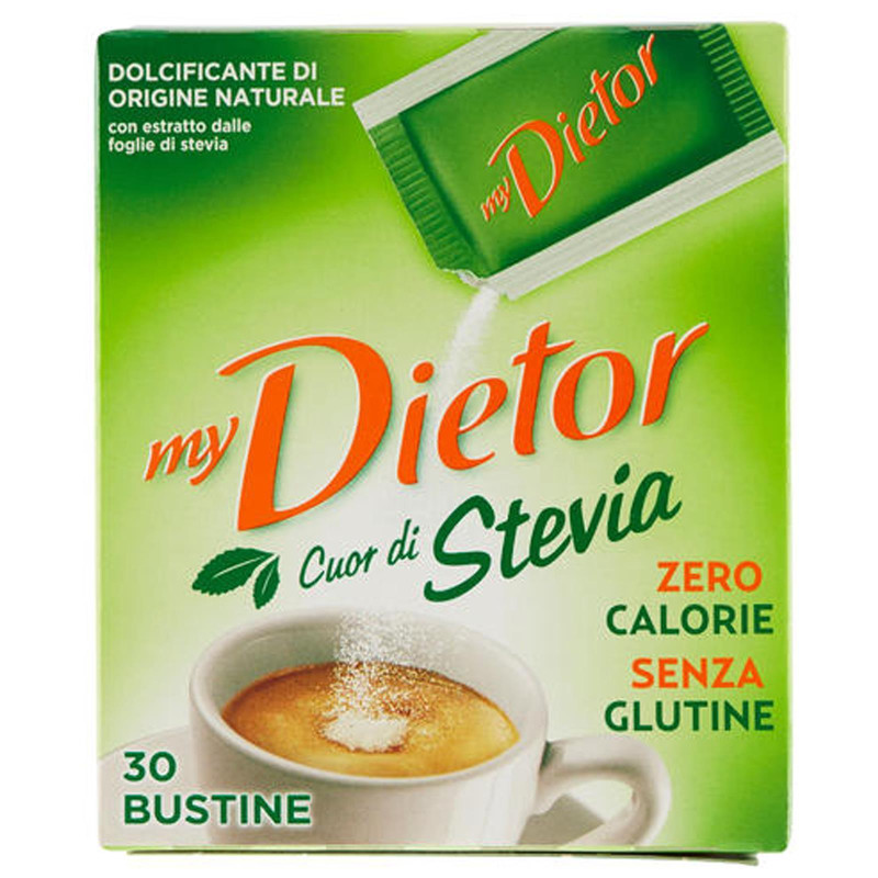 Dolcificante My Dietor Cuor di Stevia - 30 Bustine 