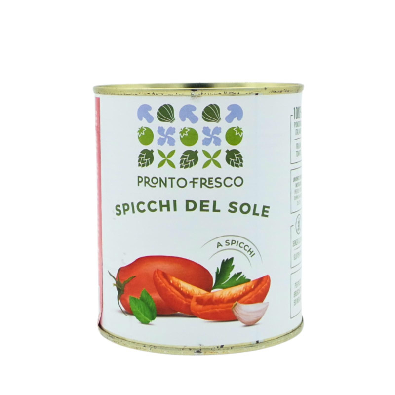 Spicchi del Sole - Greci - Pomodori Secchi 100% Italiani a Spicchi - Pronto Fresco - Latta da 780 g