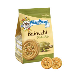 Biscotti Mulino Bianco - Baiocchi Pistacchio - Busta da 240 g 