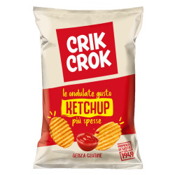 Busta Patatine Crik Crok - Le Patatine Ondulate - Ketchup - 12...