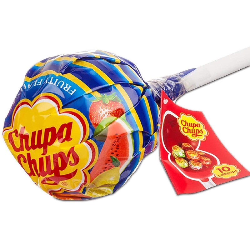 Maxi Chupa Chups - Assortito Frutta - Maxi Chupa da 10 Lecca Lecca