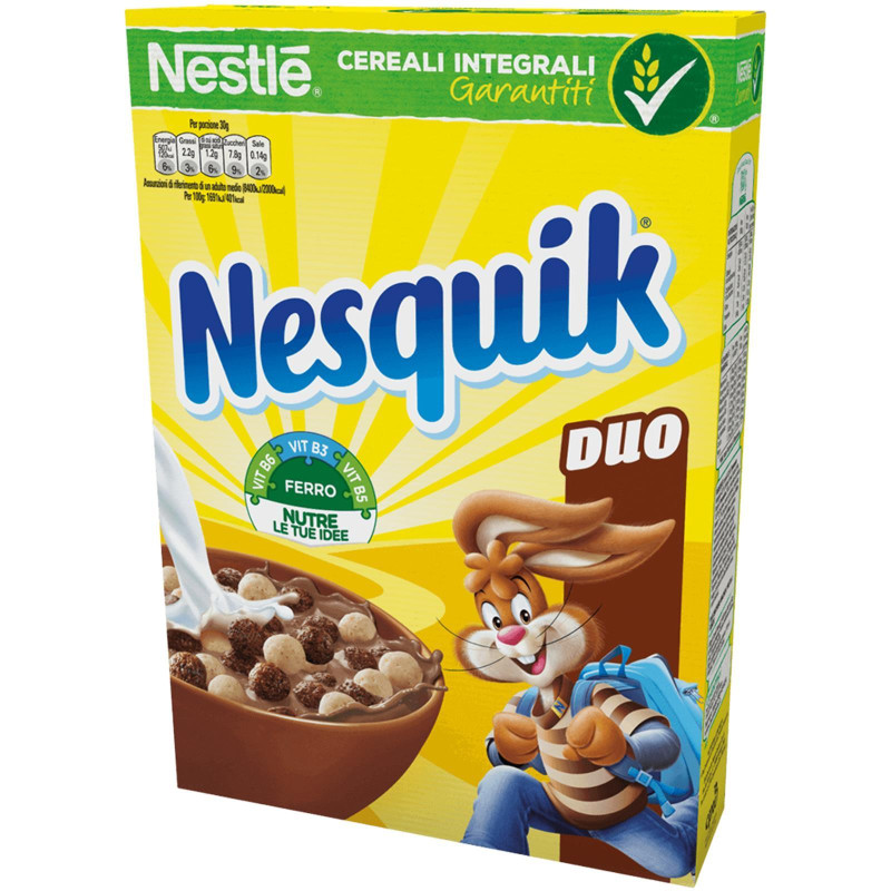 Palline di Cereali Nestle' - Nesquik Duo - Cacao - 325 gr