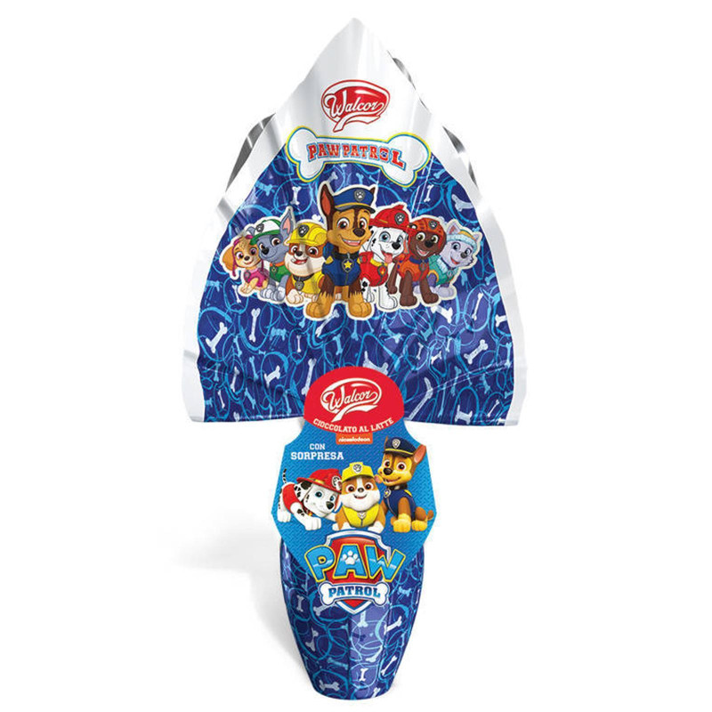 Uovo di Cioccolato WalCor - Paw Patrol con Sorpresa - Bimbo - 45 gr - 6 Pezzi