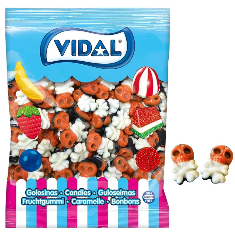 Caramelle Gommose - Teschio Pirata - Vidal - Busta da 250 pz 1,5 kg