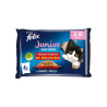 Purina Felix - Le Ghiottonerie - Cibo Umido - Per Gatti Junior - Manzo e Pollo - Busta da 85 g