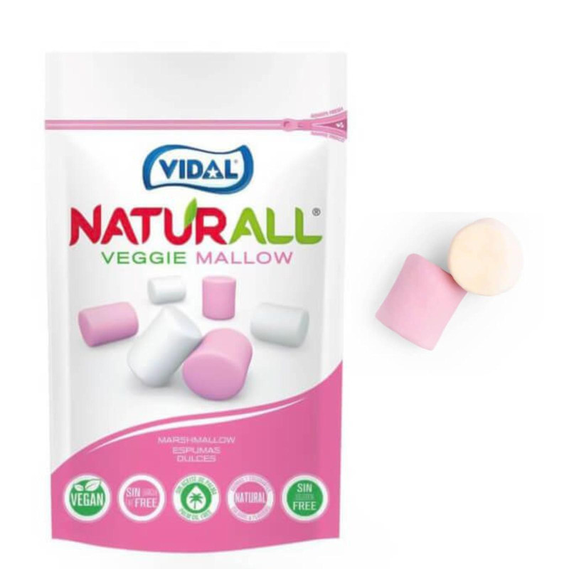 Caramelle Marshmallow - Naturall Veggie Mallow - Vidal - Busta da 90 g