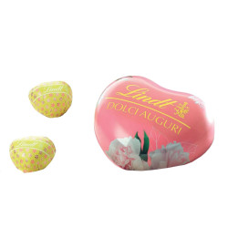 Cioccolatini Lindor - Lindt - Cuore Latta Mamma - Dolci Auguri - 69 g