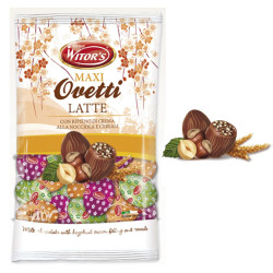 Maxi Ovetti Cioccolato Latte Ripieno al Nocciola e Cereali -...