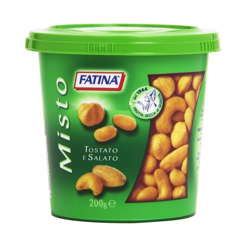 Misto Frutta Secca Tostato e Salato - Fatina - Barattolo da 200 gr 