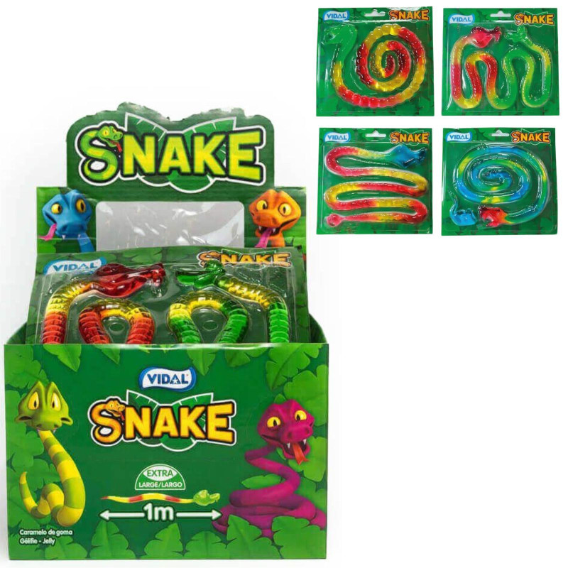 Caramelle Gommose - Snake - Serpente 1 Metro - Vidal - 11 x 66 g