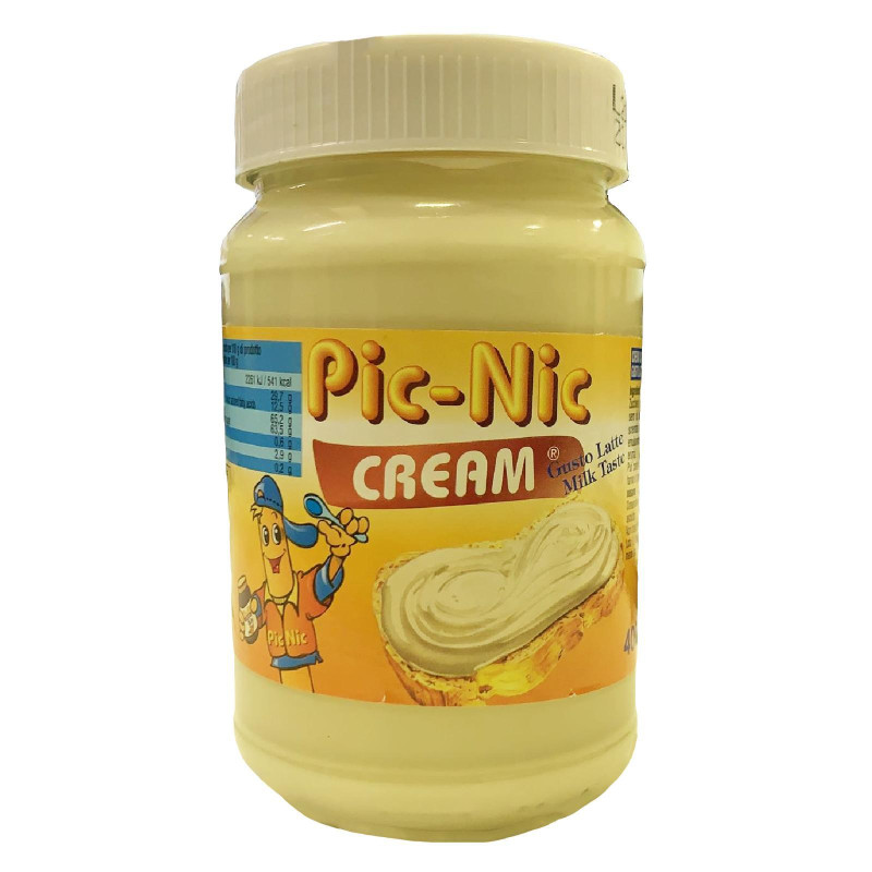 Crema Spalmabile Pic-Nic - Hosta - Bianca - Crema al Latte - 400 g