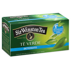 Te' Sir Winston Tea - Te' Verde Deteinato - 20 Filtri