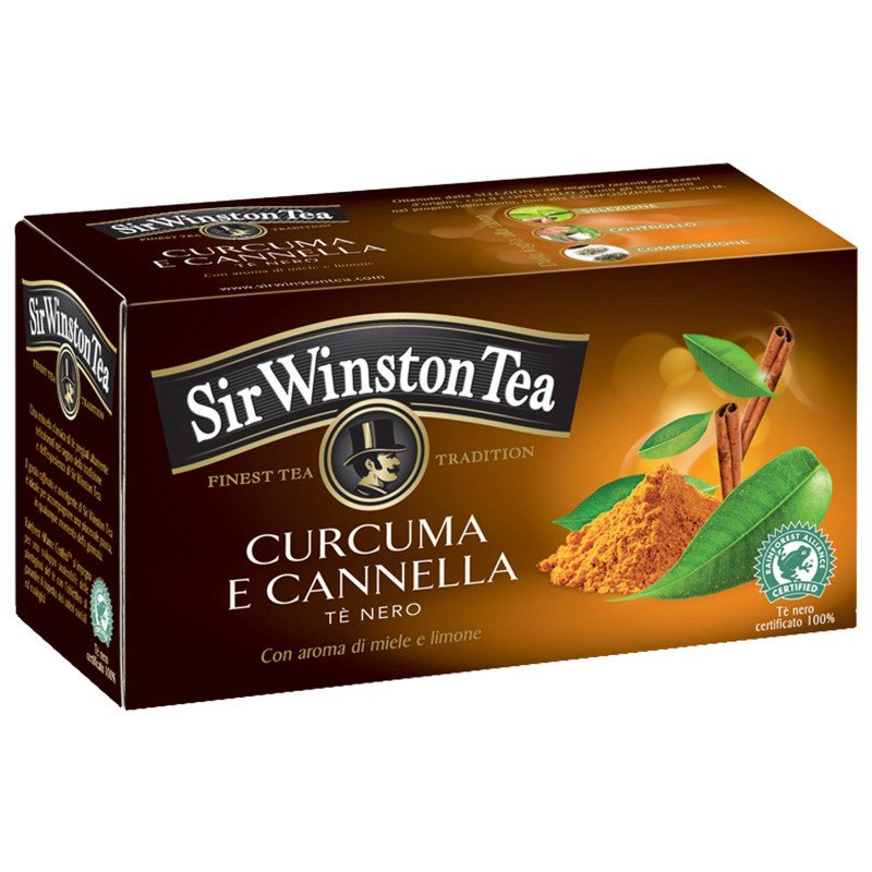 Te' Sir Winston Tea - Infuso Curcuma e Cannella - 20 Filtri