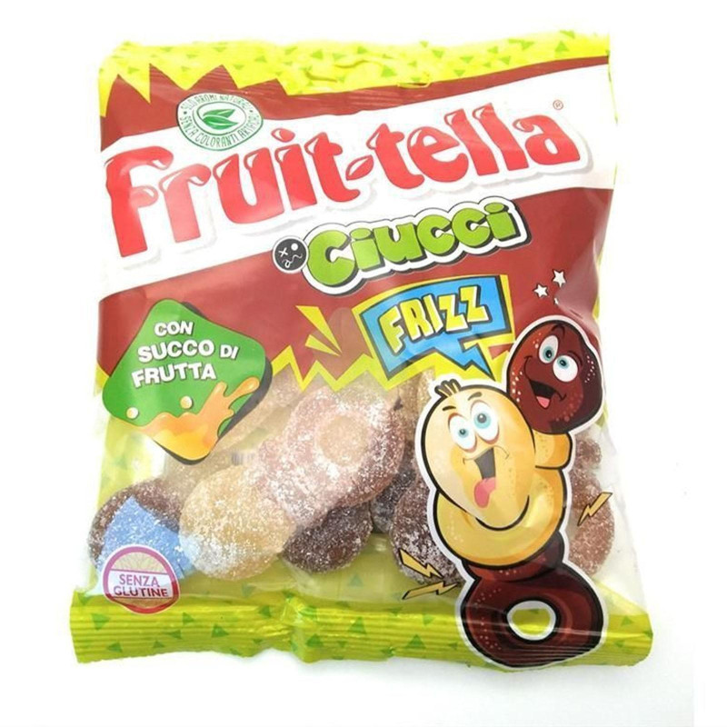 Caramelle - Fruittella - Ciucci Frizz - Gusto Cola 1 Busta da 90 gr