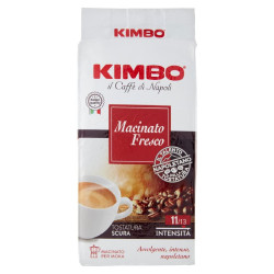 Caffè Kimbo - Macinato Fresco - 250 gr Caffè di Napoli - Tostatura...