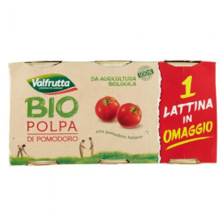 Polpa di Pomodoro BIO italiana in scatola - Valfrutta - 3 x 400 gr