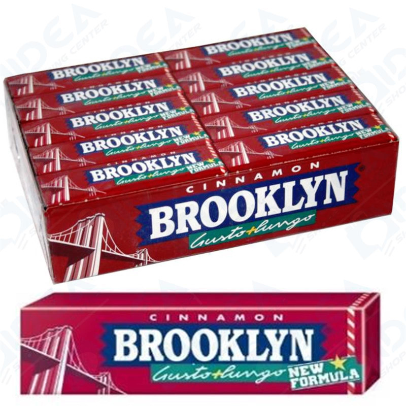 Gomme da Masticare - Brooklyn Cinnamon - 9 pz - Cannella - 5 Confezioni