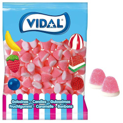 Caramelle Gommose - Baci Fragola Panna - Vidal - Kiss - 250 Pezzi...