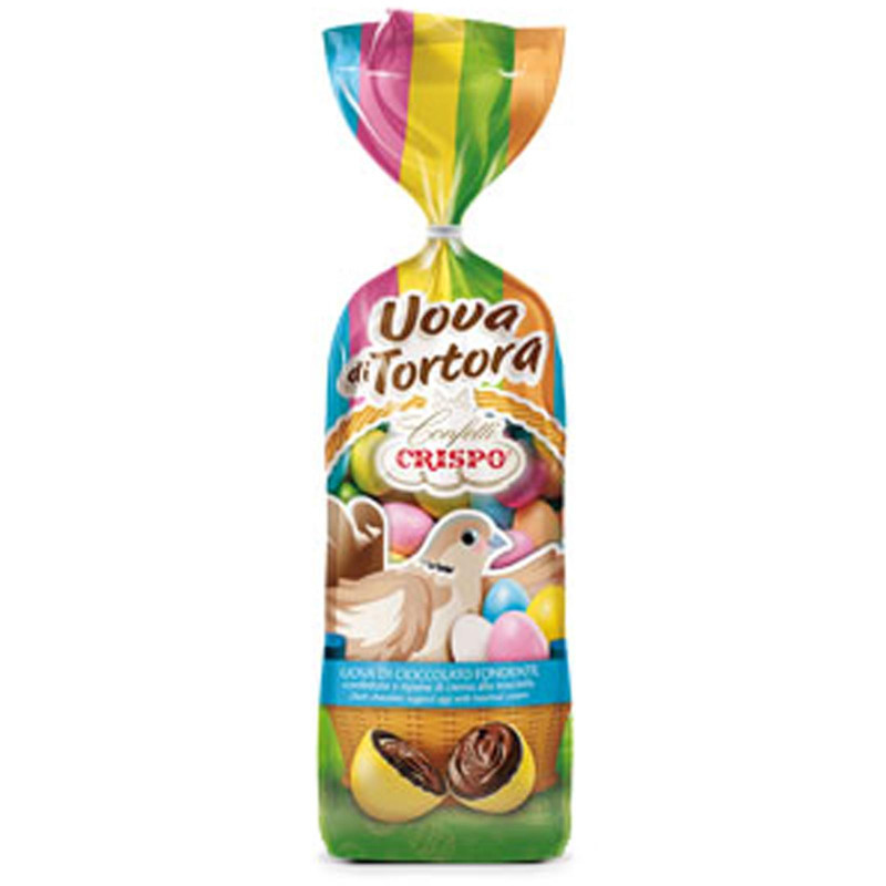 Ovetti Cioccolato Fondente Confettati Busta Uova di Tortora Crispo 500 gr