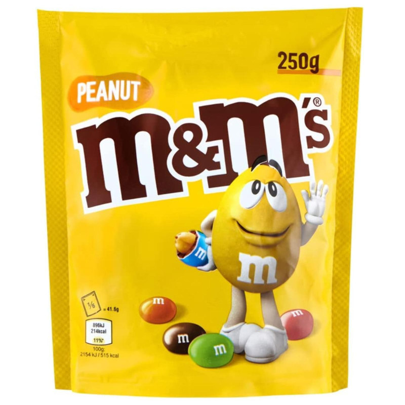 M&M's Giallo - Peanut - Arachidi - Busta da 250 g