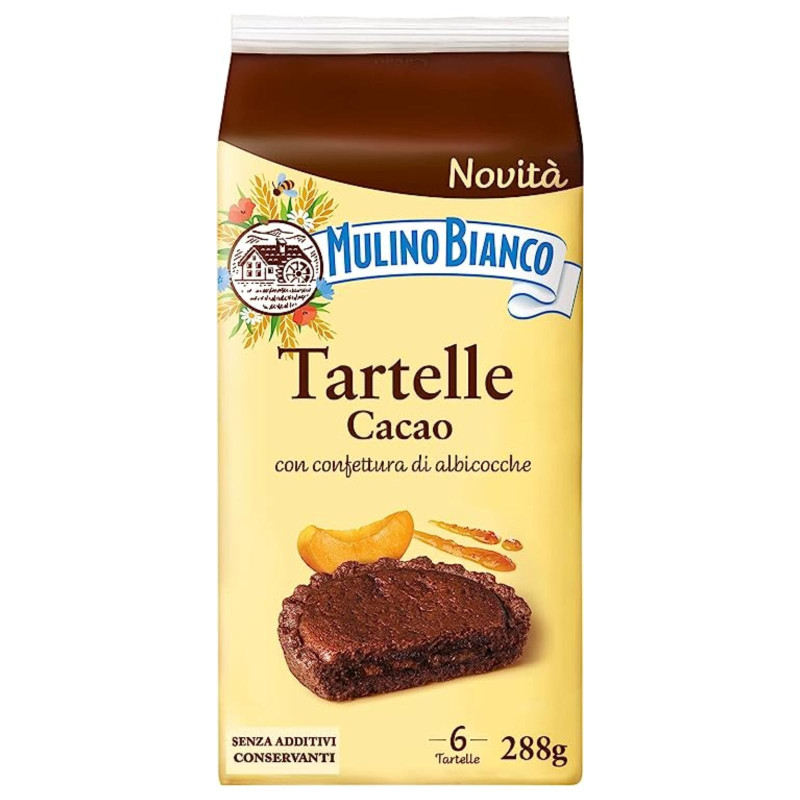 Merendine - Mulino Bianco - Tartelle Cacao - 6 Pz - 288 g