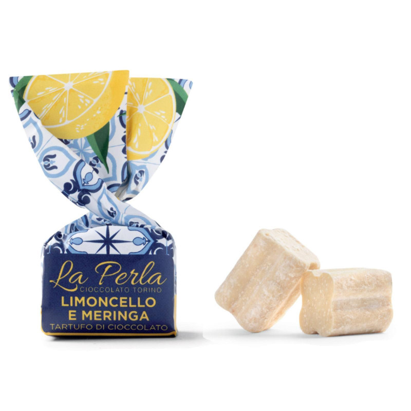 Tartufi Cioccolato - La Perla - Golosi - Limoncello e Meringa - Cioccolato Bianco - 1 kg