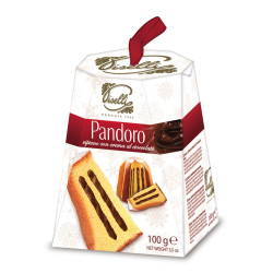 Mini Pandoro Farcito Crema Cioccolato - Piselli 100 gr - 12 Pezzi