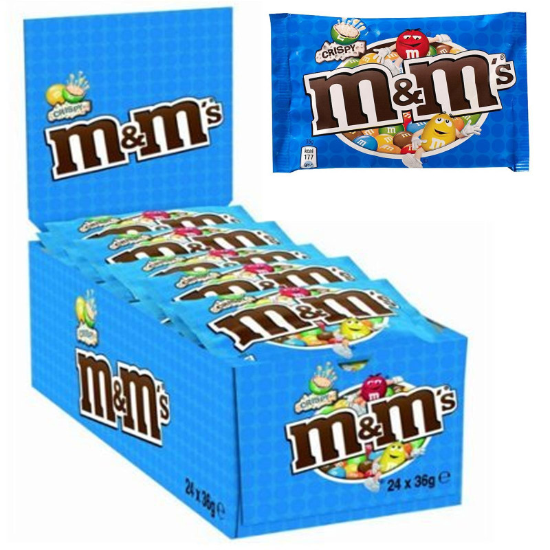 M&M's Blu - Crispy - Cereali - 36 gr - 24 Blister - M & M's