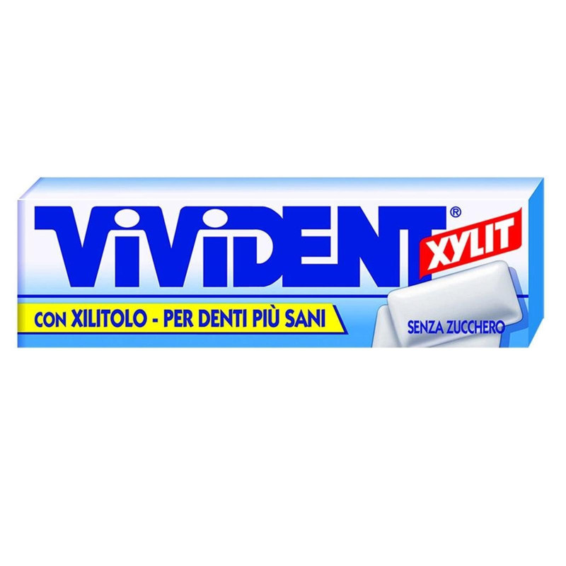 Gomme da Masticare - Vivident Xylit Blu 1 Pacchetto Senza Zucchero 13,2 gr