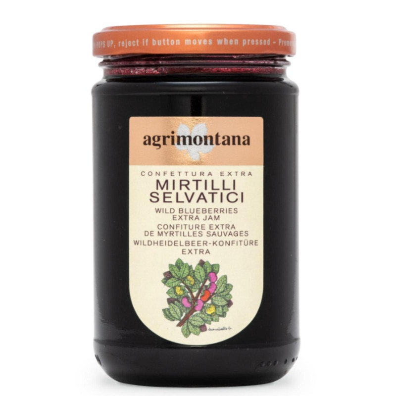 Vaso Confettura Extra - Agrimontana - Mirtilli Selvatici - 350 g