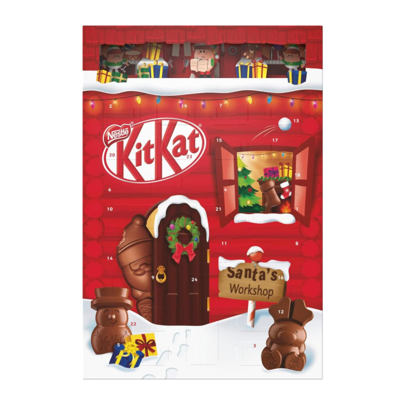 Calendario Avvento - Kit Kat - Soggetti Natalizi - Natale - 208 g