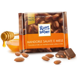 Tavoletta Ritter Sport - Mandorle Salate e Miele Cioccolato Al...