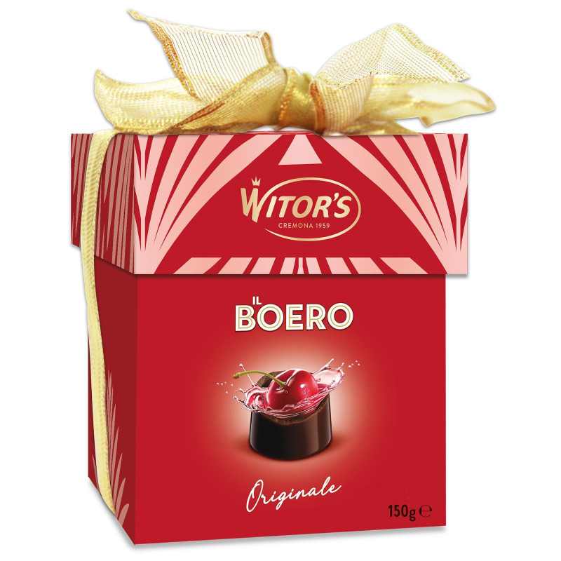 Cioccolatini Witor's - Boero Ciliegia - Cubo Regalo da 150 g