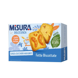 Fette Biscottate-  Misura - DolceSenza - 320 gr - 40 fette 