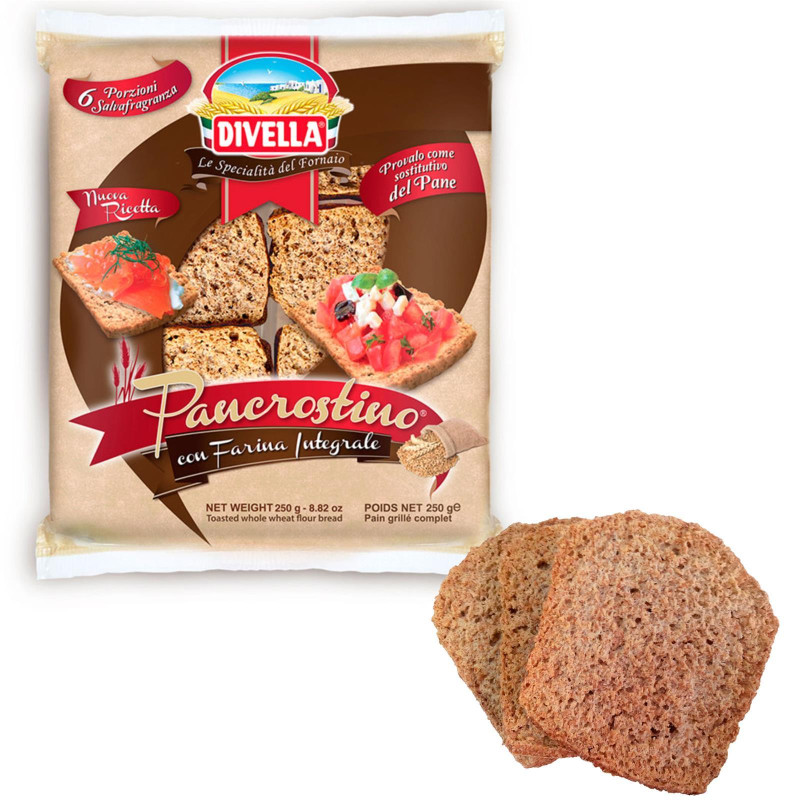 Pancrostino Con Farina Integrale - Crostino - Divella - 250 gr