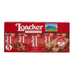 Biscotti Wafer Loacker - Classic Napolitaner - 5 Snack da 45 gr