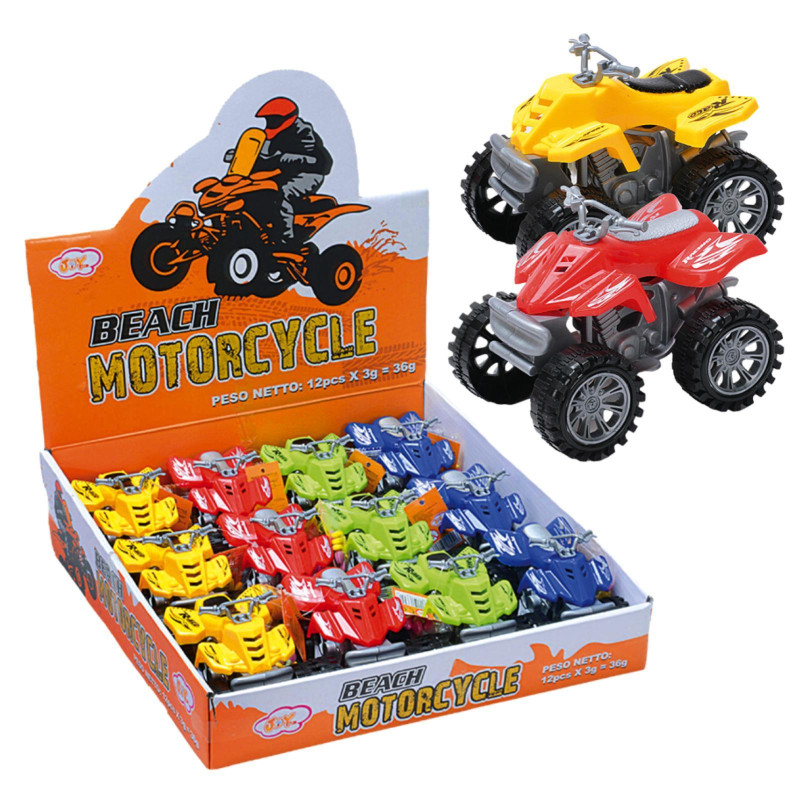 Beach Motorcycle - Candy Toys - Con Caramelle - Joy Gum - Espositore da 12 pz