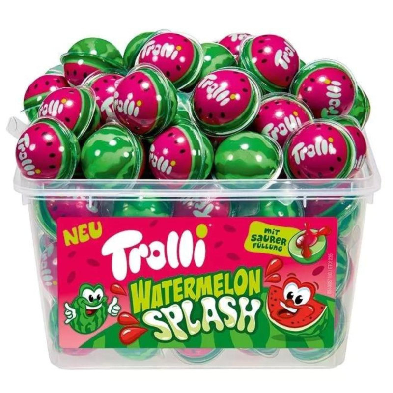 Caramelle Gommose - Trolli - Watermelon Splash - Anguria - 45 Pz