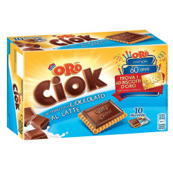 Biscotti Oro Ciok Cioccolato Al Latte - 1 Confezioni da 10 Snack