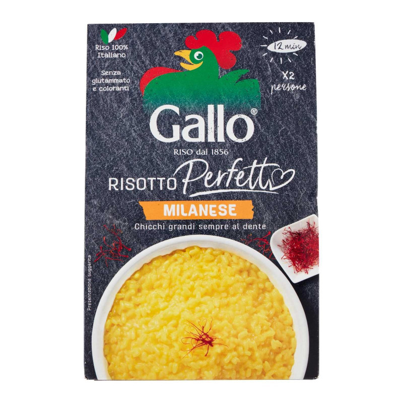 Risotti Gallo - Risotto alla Milanese - Risotto Perfetto - 175 gr