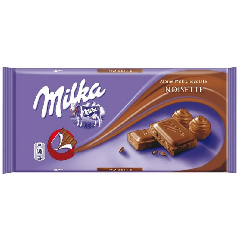 Tavoletta Cioccolato al Latte Milka Noisette - Nocciola - 100 gr