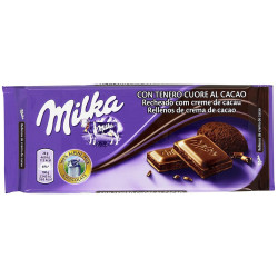 Tavoletta Cioccolato al Latte Milka Tenero Cuore al Cacao - 100 gr